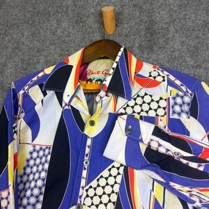 Robert Graham Exclusive Mens Small Classic Fit Abstract Geometric Print Shirt